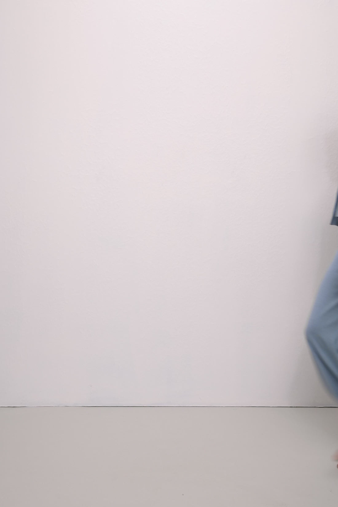 Video of model wearing Fine Gauge Lounge Set in Faded Denim.