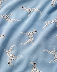 Image of Dalmatian Faded Denim/Ivory fabric swatch