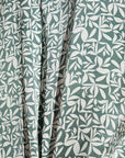 Model wears Inez Washable Silk Printed Short PJ Set in Tropical Tile Agave/Agave.