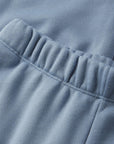 Fabric Detail of FRENCH TERRY JOGGER - Faded Denim