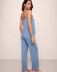 Model wears Gisele TENCEL™ Modal Cami & Pant PJ Set in wedgewood blue.