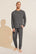 Model wears Henry TENCEL™ Modal Long PJ Set in Storm Gray.