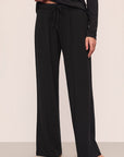 Model is wearing Gisele Tencel™ Modal Everyday Straight Leg Pant in Black