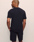 Model is wearing Henry TENCEL™ Modal Short PJ Set in Black
