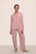 Model is wearing Gisele TENCEL™ Modal Rib Long PJ Set in  Pale Mauve