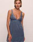 Model is wearing Georgina TENCEL™ Modal Slip in Peppercorn
